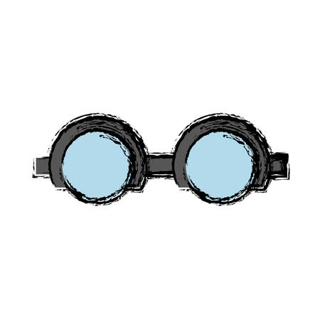 glasses accessory icon over white background vector illustrationのイラスト素材