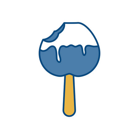 sweet apple fruit icon over white background vector illustrationのイラスト素材