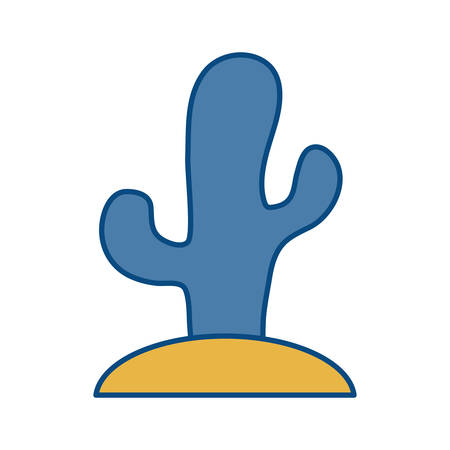 cactus plant icon over white background vector illustrationのイラスト素材