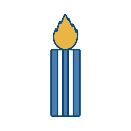 Candle icon over white background vector illustrationのイラスト素材
