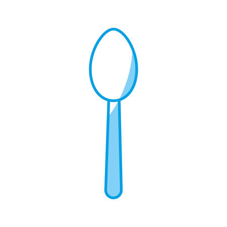 spoon icon over white background vector illustrationのイラスト素材