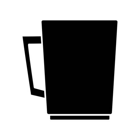 coffee mug icon over white background vector illustrationのイラスト素材
