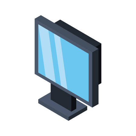 Computer screen 3D icon vector illustration graphic designのイラスト素材
