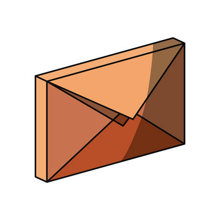 Email symbol 3D icon vector illustration graphic designのイラスト素材