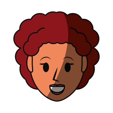 Retro woman cartoon icon vector illustration graphic designのイラスト素材