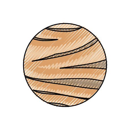 Venus planet isolated icon vector illustration graphic designのイラスト素材