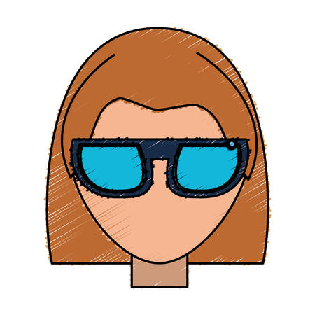 Smart glasses technology icon vector illustration graphic designのイラスト素材