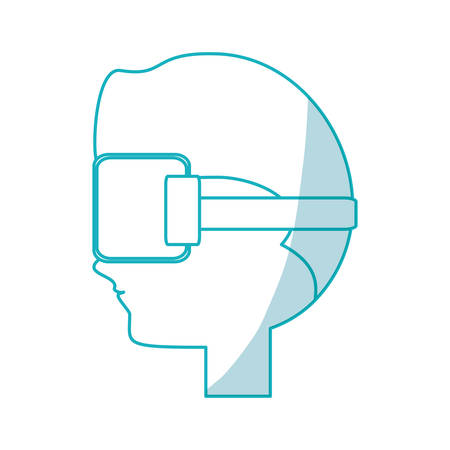 Virtual Reality technology icon vector illustration graphic designのイラスト素材