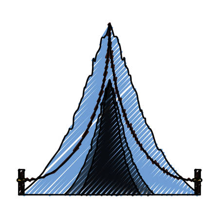 Camping tent isolated icon vector illustration graphic designのイラスト素材