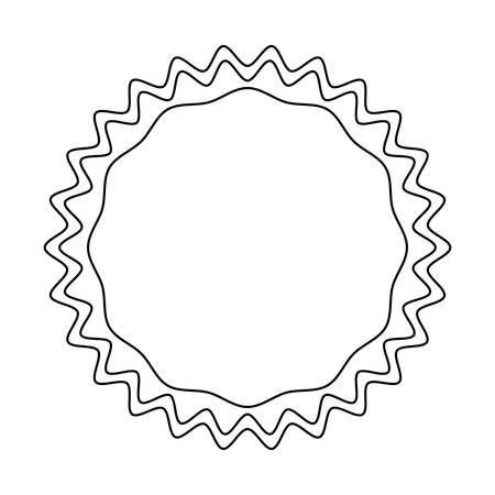 Decorative blank label icon vector illustration graphic designのイラスト素材
