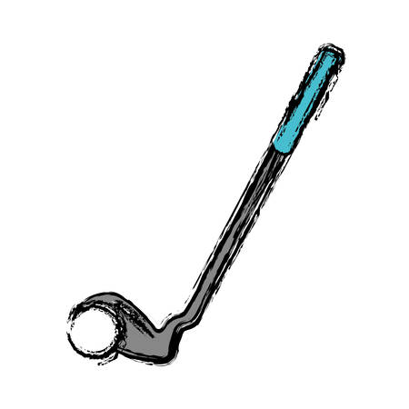 golf stick icon over white background vector illustrationのイラスト素材