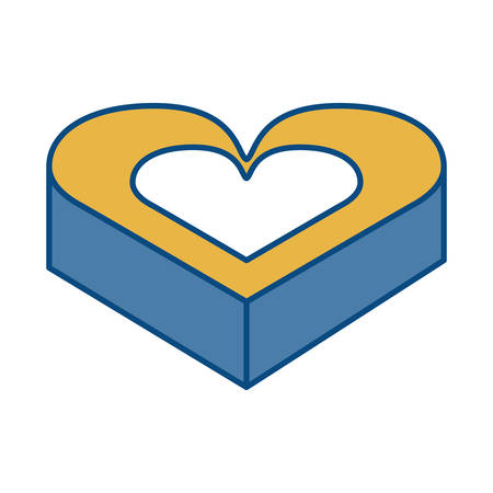 heart icon over white background vector illustrationのイラスト素材