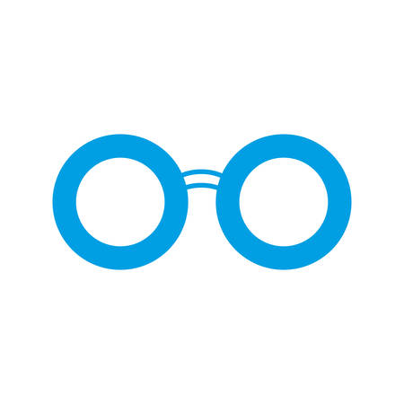 glasses accessory icon over white background vector illustrationのイラスト素材