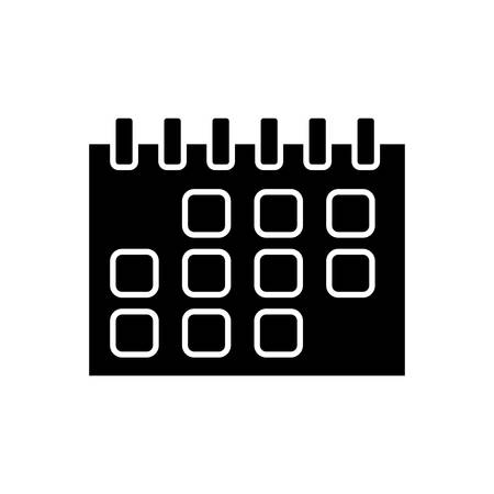 Calendar icon over white background vector illustrationのイラスト素材