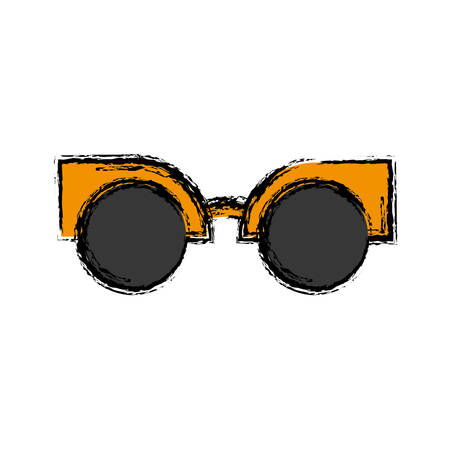 Glasses accessory icon over white background vector illustration.のイラスト素材