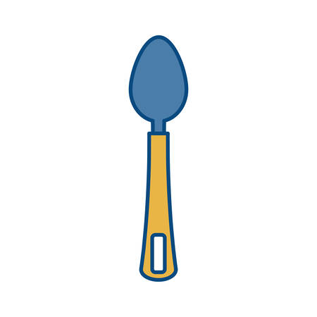 spoon icon over white background vector illustrationのイラスト素材