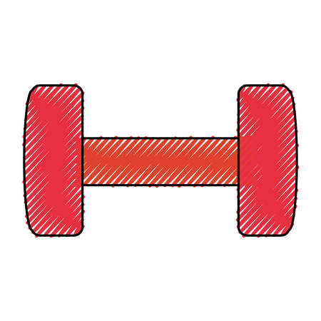 Gym dumbbell weigth icon vector illustration graphic designのイラスト素材