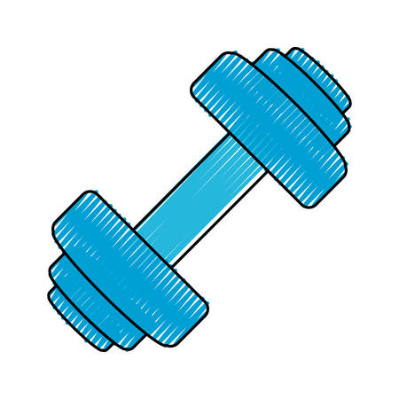Gym dumbbell weigth icon vector illustration graphic designのイラスト素材