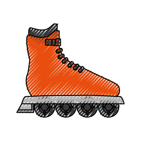 Sport skates isolated icon vector illustration graphic designのイラスト素材