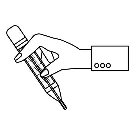 Medical thermometer tool icon vector illustration graphic designのイラスト素材