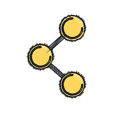 Sharing social media symbol icon vector illustration graphic designのイラスト素材