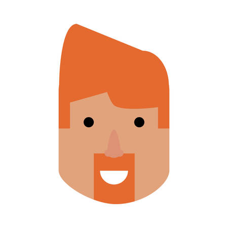 Man face cartoon icon vector illustration graphic designのイラスト素材