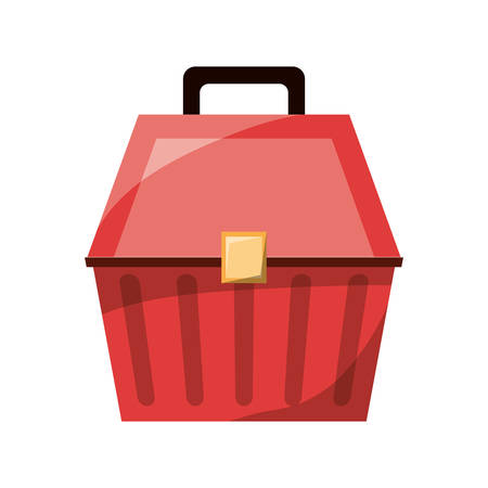Fisherman box isolated icon vector illustration graphic designのイラスト素材