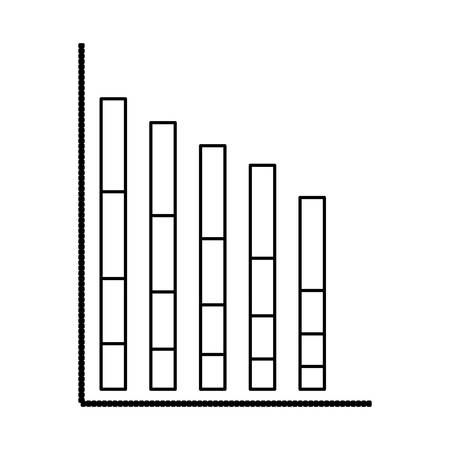 Statistics bars graphic icon vector illustration graphic designのイラスト素材