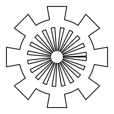 Gear machinery piece icon vector illustration graphic designのイラスト素材