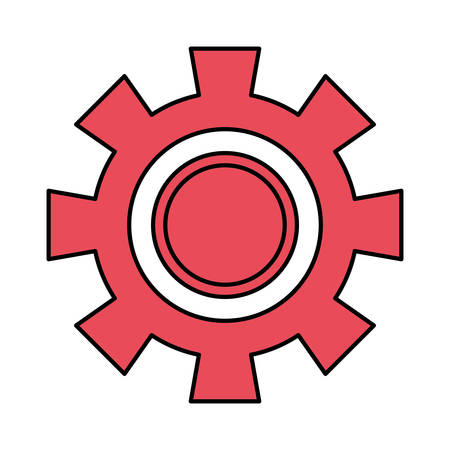 Gear machinery piece icon vector illustration graphic designのイラスト素材