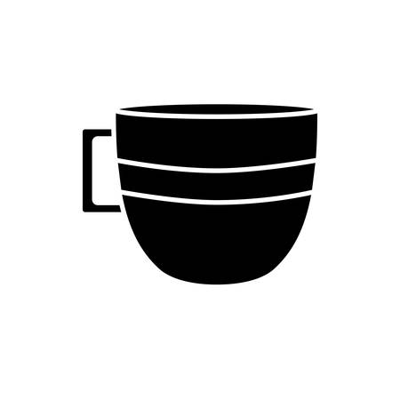 coffee mug icon over white background vector illustrationのイラスト素材