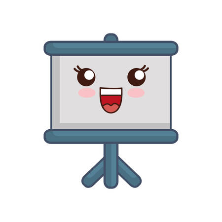 Board presentation icon with white backgroundのイラスト素材