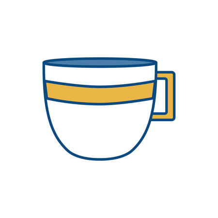 coffee mug icon over white background vector illustrationのイラスト素材
