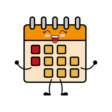 calendar icon over white background vector illustrationのイラスト素材