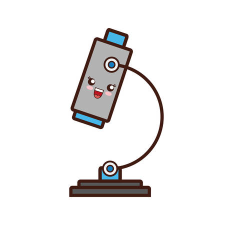 microscope icon over white background vector illustrationのイラスト素材