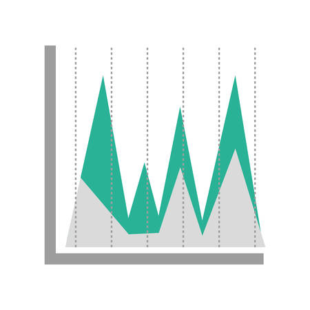 Statistics bars graphic icon vector illustration graphic designのイラスト素材