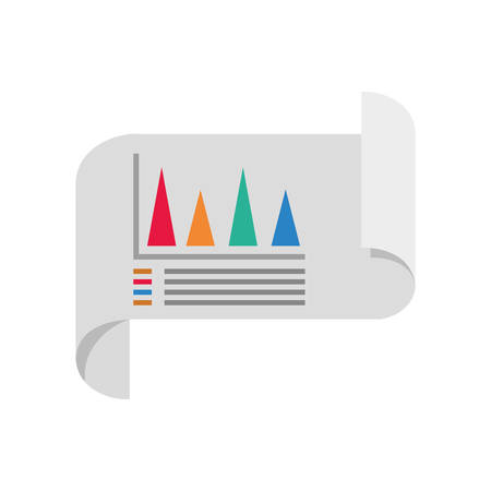 Statistics bars graphic icon vector illustration graphic designのイラスト素材