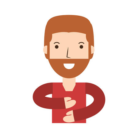 Young man cartoon icon vector illustration graphic designのイラスト素材