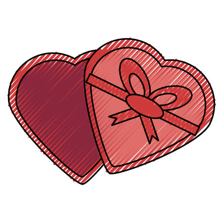 Romantic gift box icon vector illustration graphic designのイラスト素材