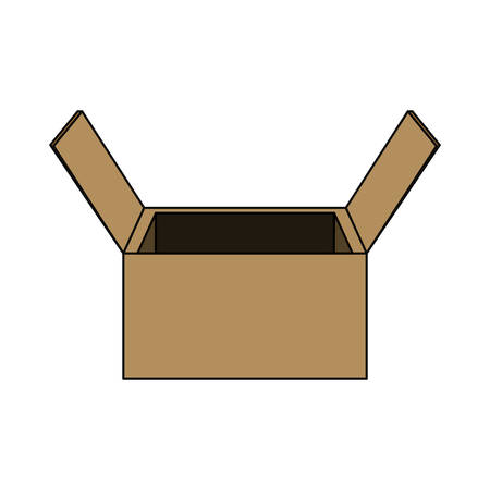 Delivery box open icon vector illustration graphic designのイラスト素材