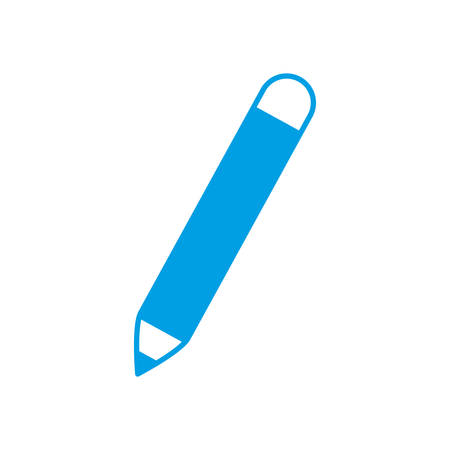 pencil utensil icon over white background vector illustrationのイラスト素材