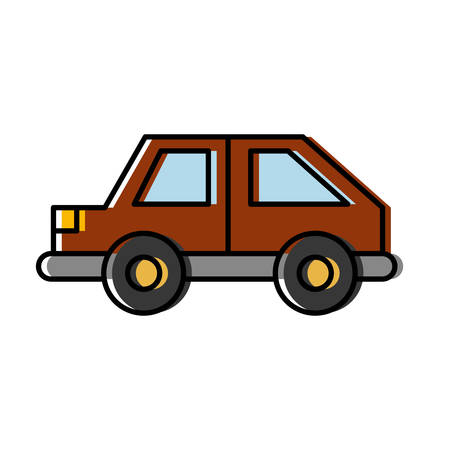 car vehicle icon over white background vector illustrationのイラスト素材
