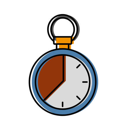 chronometer icon over white background vector illustrationのイラスト素材