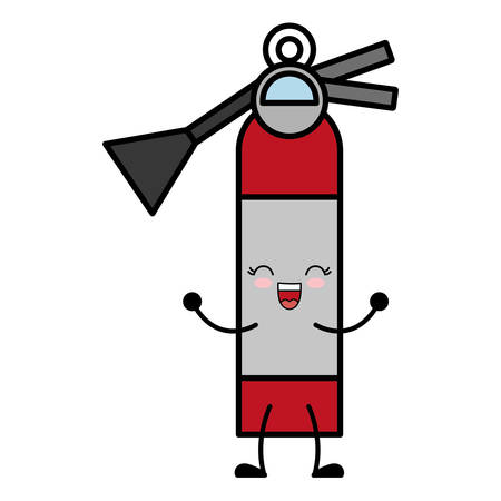 extinguisher icon over white background vector illustrationのイラスト素材