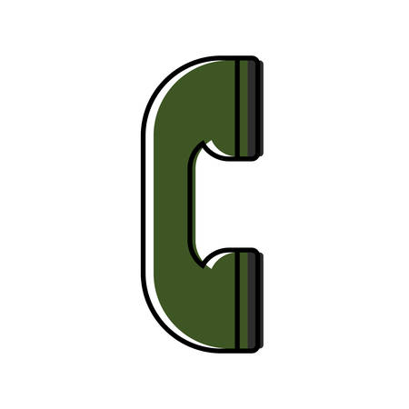 phone icon over white background vector illustrationのイラスト素材