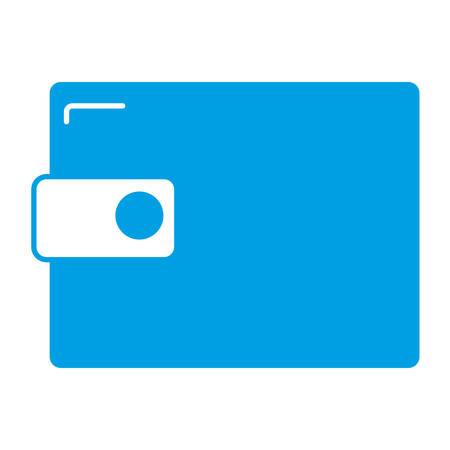 wallet with money icon over white background vector illustrationのイラスト素材