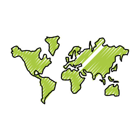 World earth isolated icon vector illustration graphic design.のイラスト素材