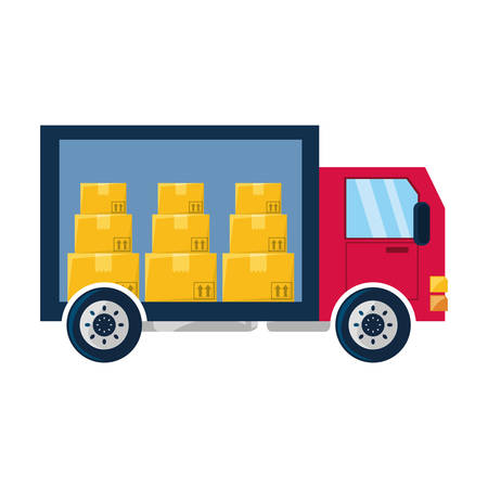 Delivery truck vehicle icon vector illustration graphic designのイラスト素材