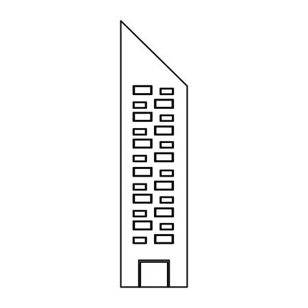 Urban tower building icon vector illustration graphic designのイラスト素材