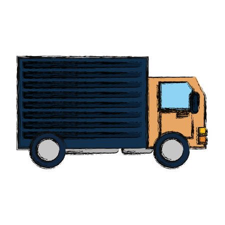 Delivery truck vehicle icon vector illustration graphic designのイラスト素材